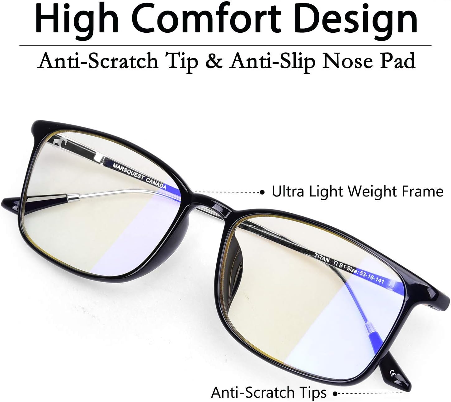 Up To 40% OFF Computer Glasses for Men Women - Blue Light Blocking Glasses Anti Eyestrain