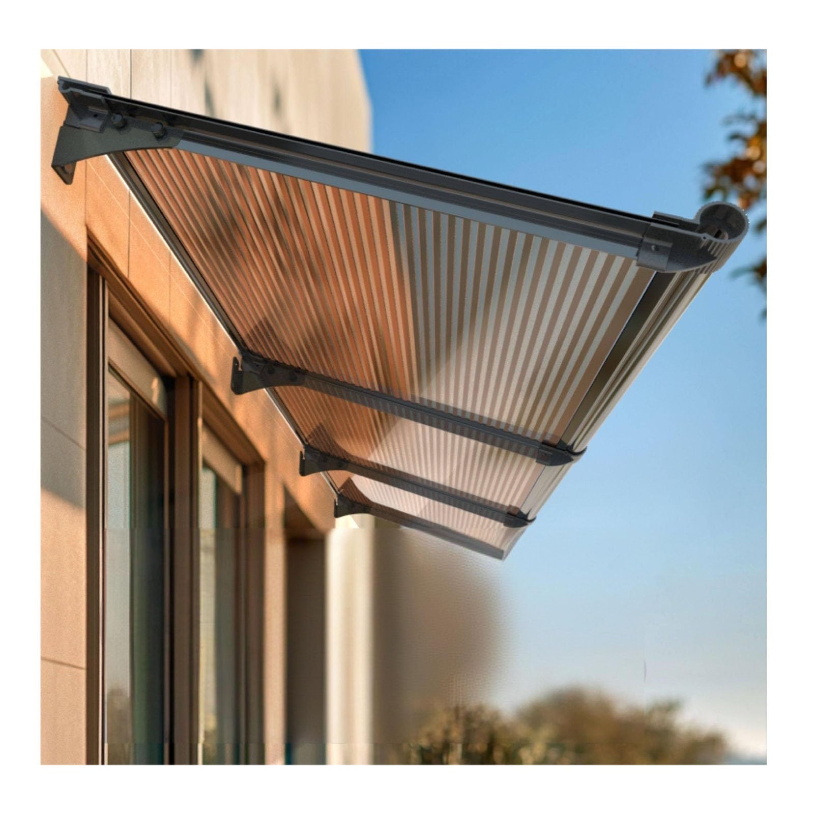Auvent de porte extérieure Premium : l'alliance parfaite de la protection et du style
