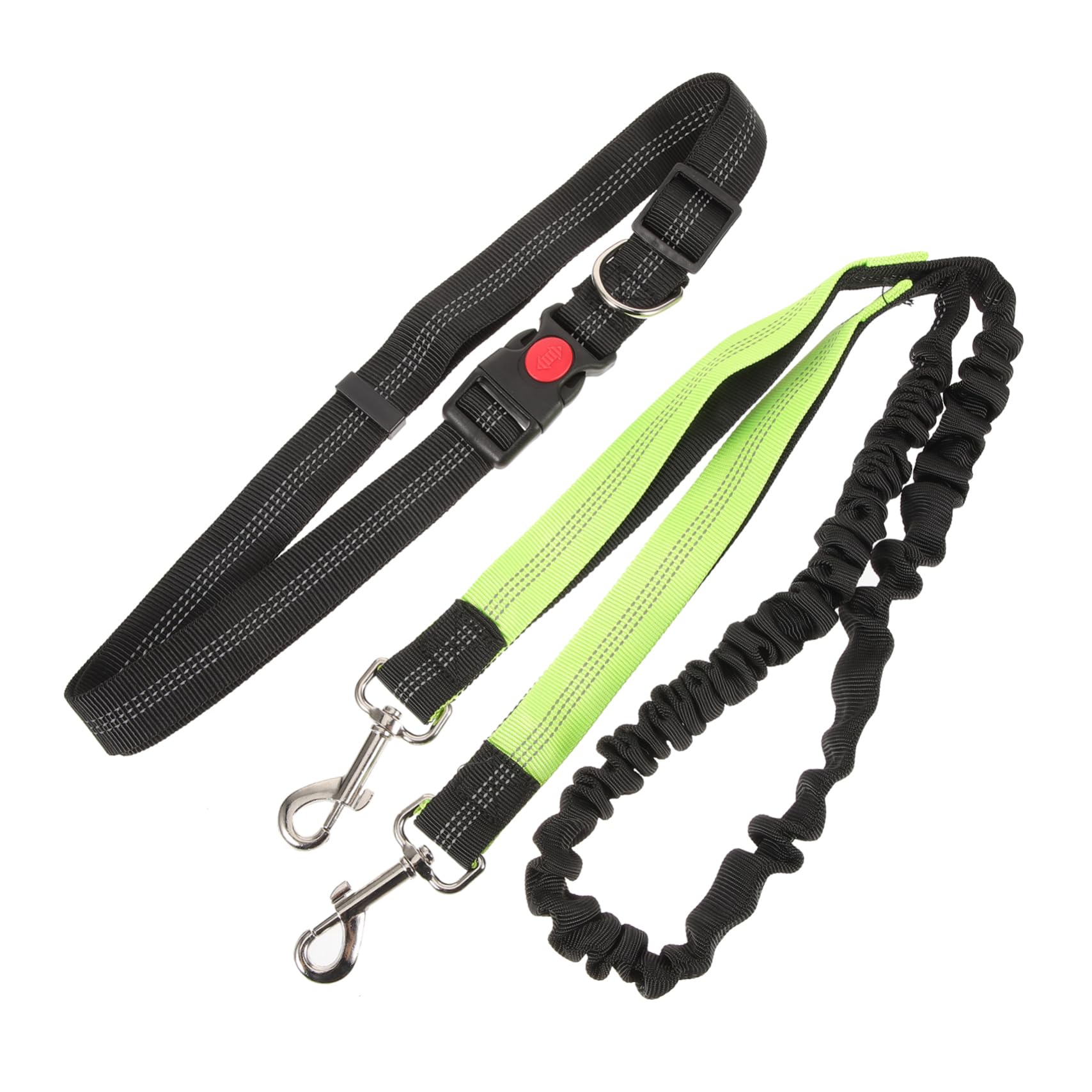 POPETPOP Dog Walking Belt Leash Ergonomic Dog Traction Strap with Reflective Stitching for Safe Outdoor Running and Walking for