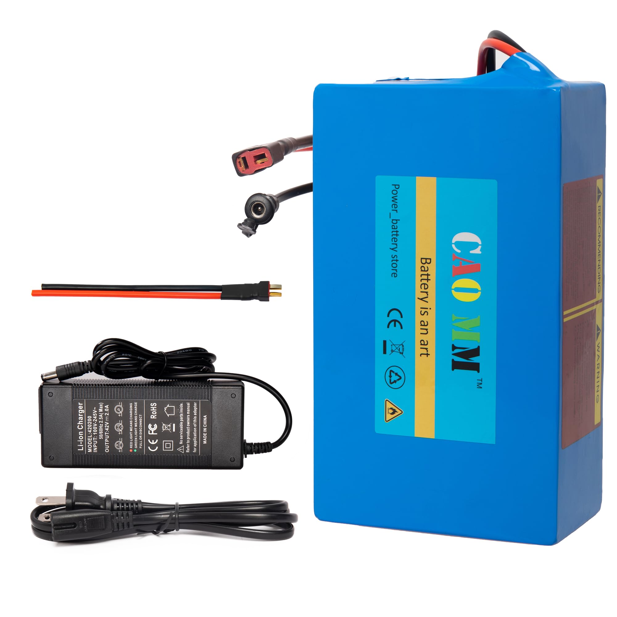 E-Bike Battery 36v 16ah, Lithium Battery for Ebike 500W 750W 1000W 1200W BMS 30A Motor of Electric Bike Bicycle Scooter