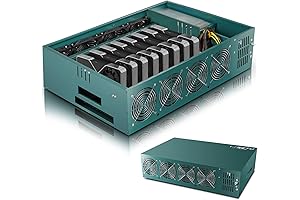 VTRETU Mining Case Rig Mining System Comeplete Miner PC with Power Windows GPU Motherboards