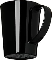 Vista 2 de Carlisle FoodService Products Taza de café de plástico con asa grande para bufés, hogar y restaurante, Tritan, 12 onzas, color negro