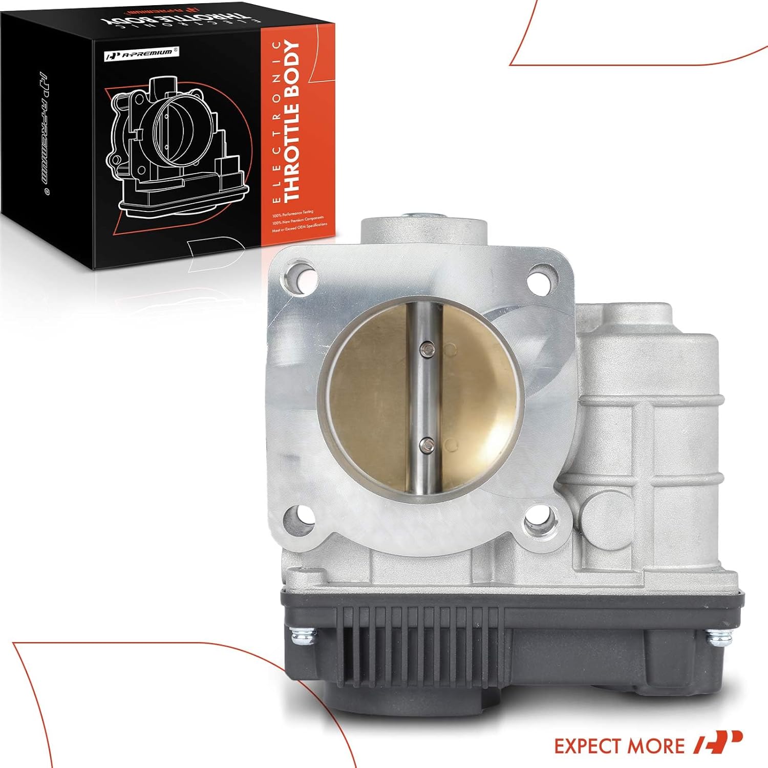 A-Premium Electronic Throttle Body Compatible with Nissan Sentra 2003-2006, L4 1.8L, Naturally Aspirated, with TPS, Replace# 16119-AU000, 16119-AU00A, 16119-AU00B