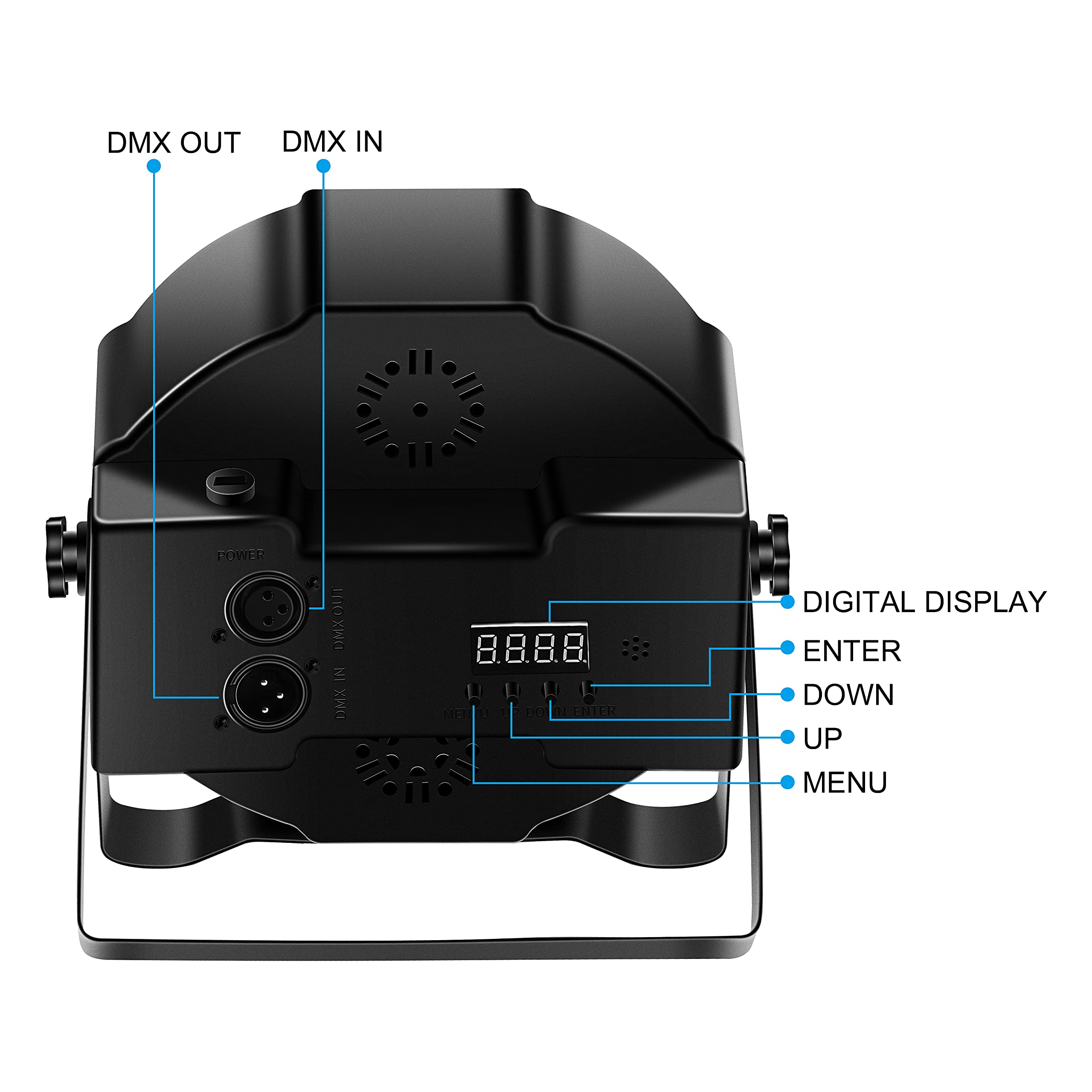 Black Lights, U`King 72W 36LED UV Blacklight with Glow in The Dark Party Supplies by DMX and Remote Control for Stage Lighting