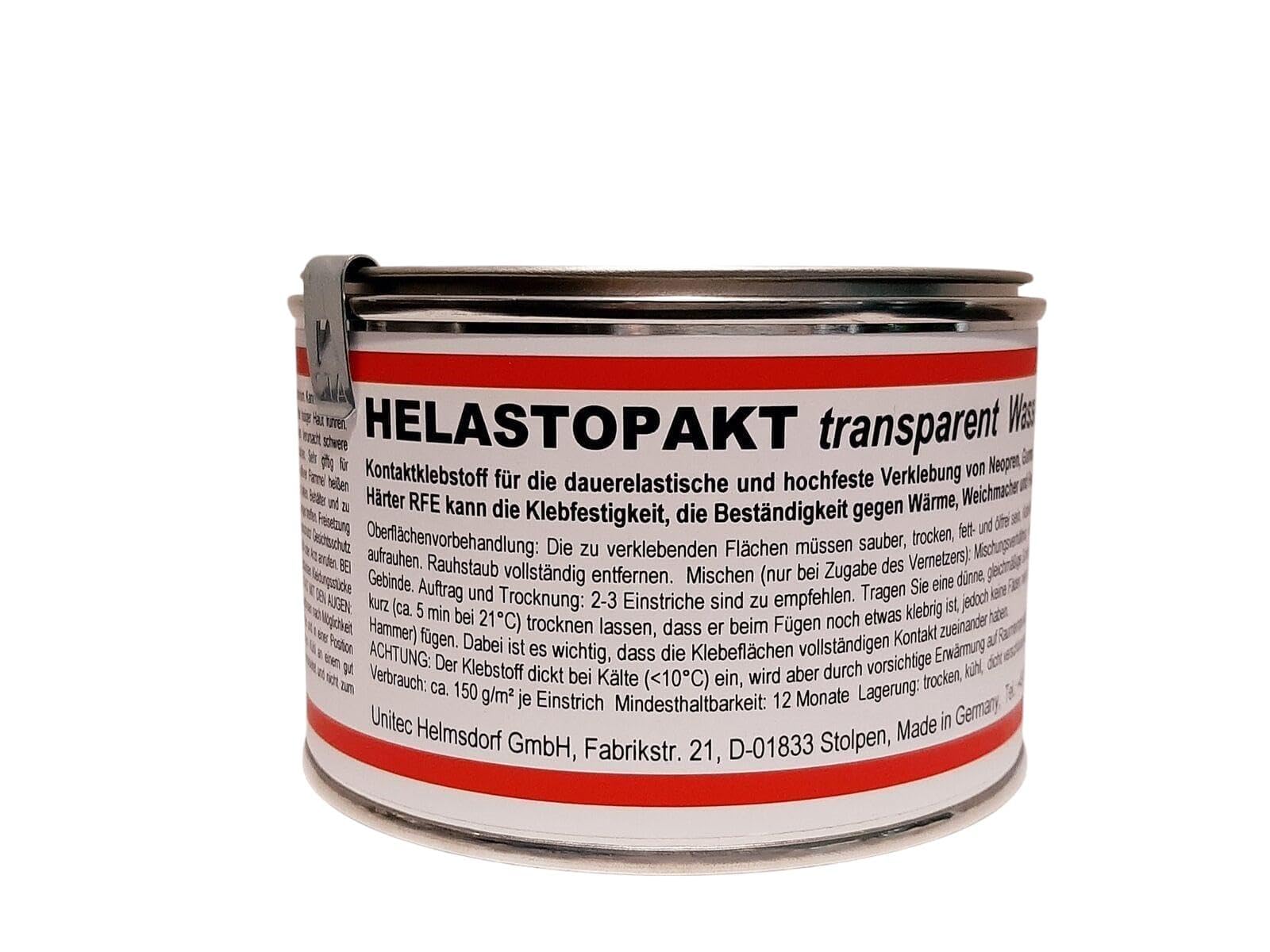 HELASTOPAKT Wassersportklebstoff 300g Dose Deckpad SUP Kleber Neopren Gummi Holz Metall Kontaktklebstoff