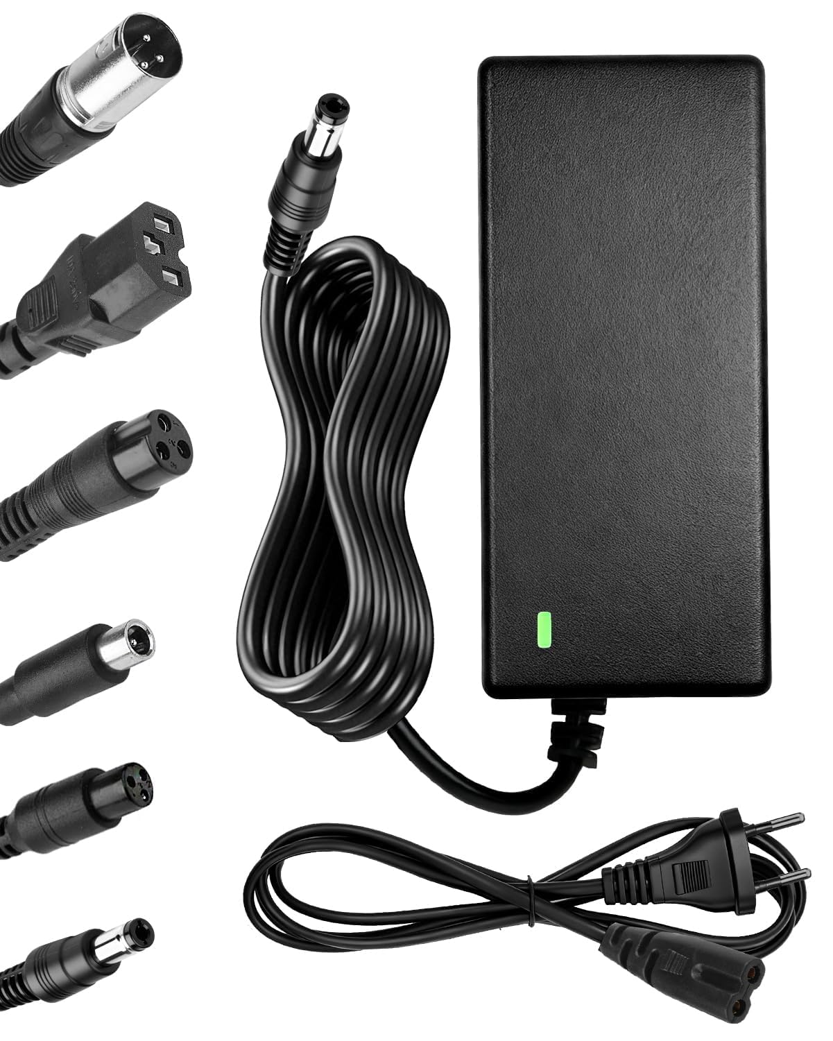 42V 2A Cargador Patinete Electrico para Hoverboard 36V Universal con 6 Conexiones M365 EU Plug