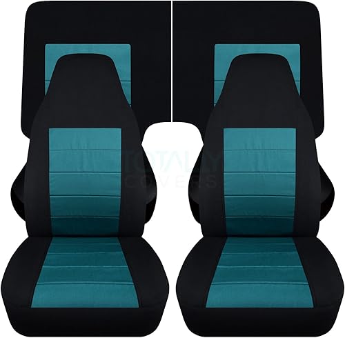 Miniatura 40 de Totally Covers Compatible con cubiertas de asiento para Chevy Camaro 1982-1992: Negro - Juego completo (23 colores) Cupé/Convertible Banco Negro