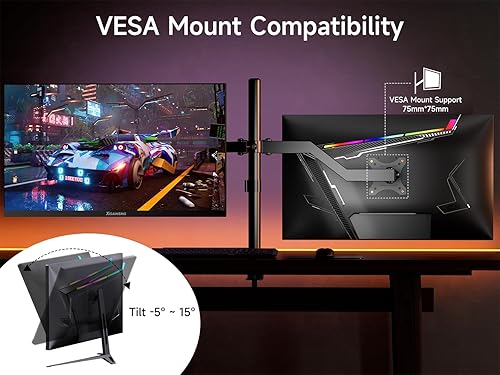 Miniatura 6 de memzuoix Monitor de juegos QHD de 27 pulgadas 144 Hz165Hz, monitor de PC de 2560 x 1440p con 1 ms, compatible con FreeSync G-Sync, puertos HDMI