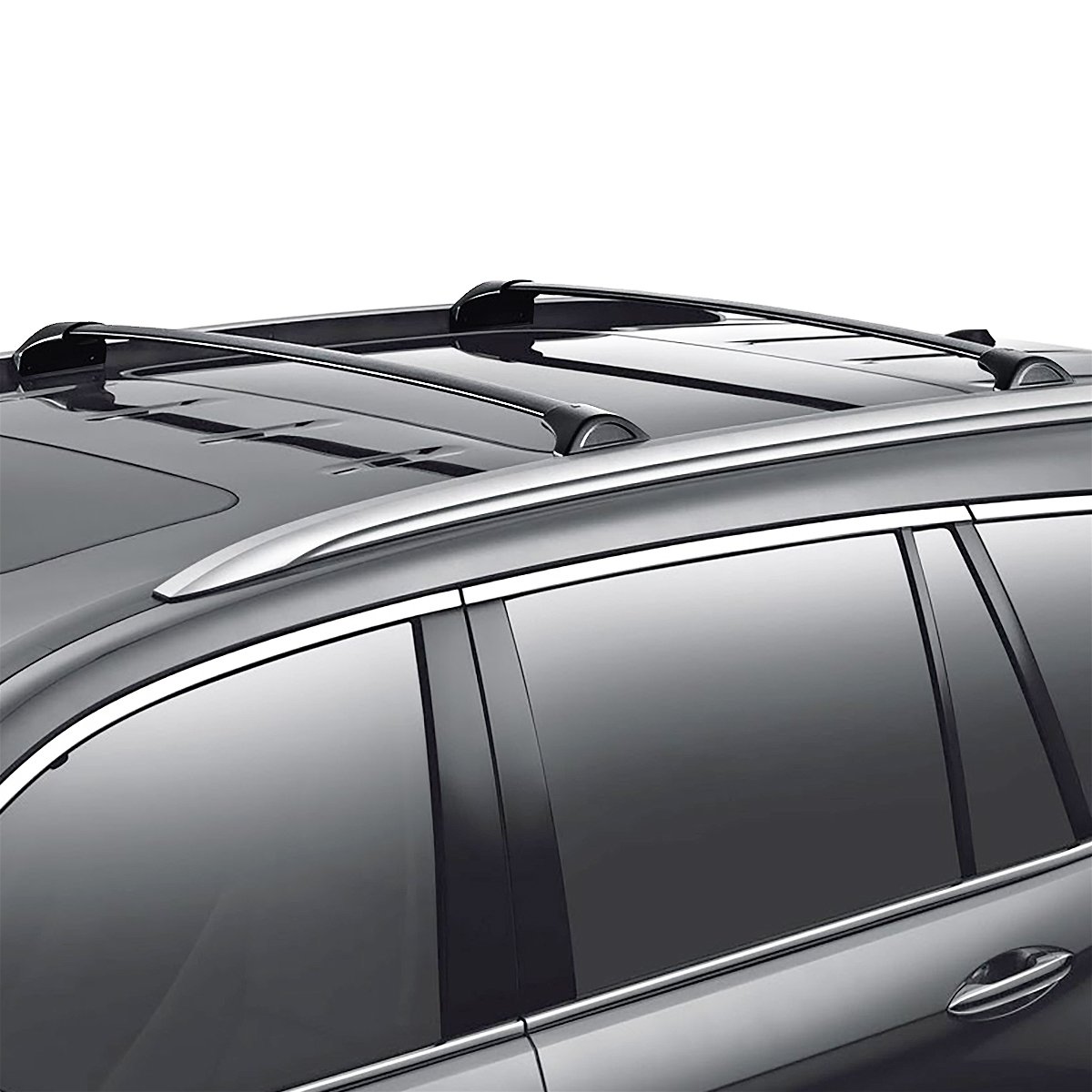 Roof Racks Cross Bars Black Cross Bars For 2009-2015 Honda Pilot Roof Rack – Sport Aluminum, 165lb Cap Honda Roof Rails - Foto 3