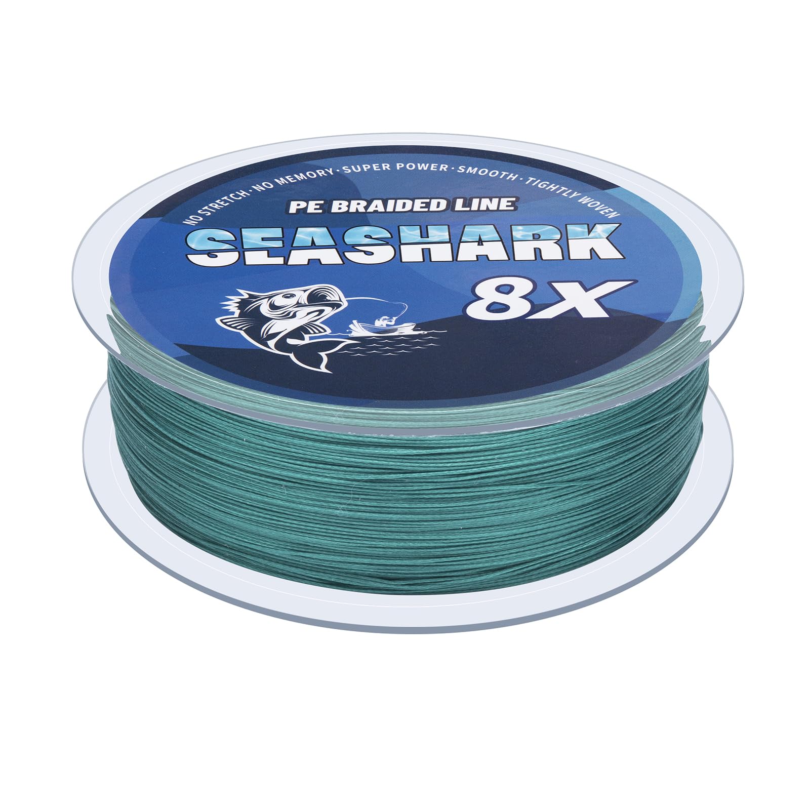 Seashark Braided Fishing Line Color Never Fade 8 Strands Super Strong PE Fishing Line Abrasion Resistant Fishing Wire Zero Stretch Multiple Colors 6lb to 80lb โ image 1
