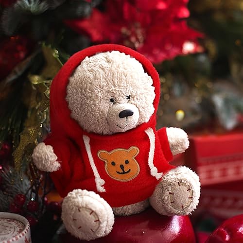 Miniatura 4 de Bencailor 4 piezas de ropa de muñeca de 11.5 pulgadas, accesorios de Navidad con capucha y sudadera con capucha, ropa de punto para decoración de