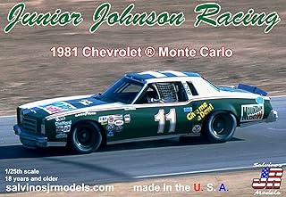 Salvinos JR Models JJMC1981R 1/25 Scale Junior Johnson Racing 1981 Monte Carlo Model Car Kit - Assembly Required