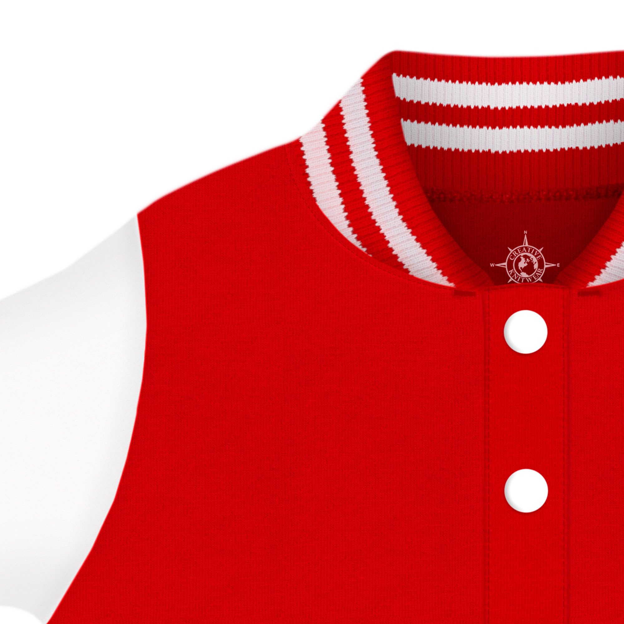 Creative Knitwear College Baby NCAA Officially Licensed Letterman Varsity Jacket - Nebraska Logo - Red - 18 Months
