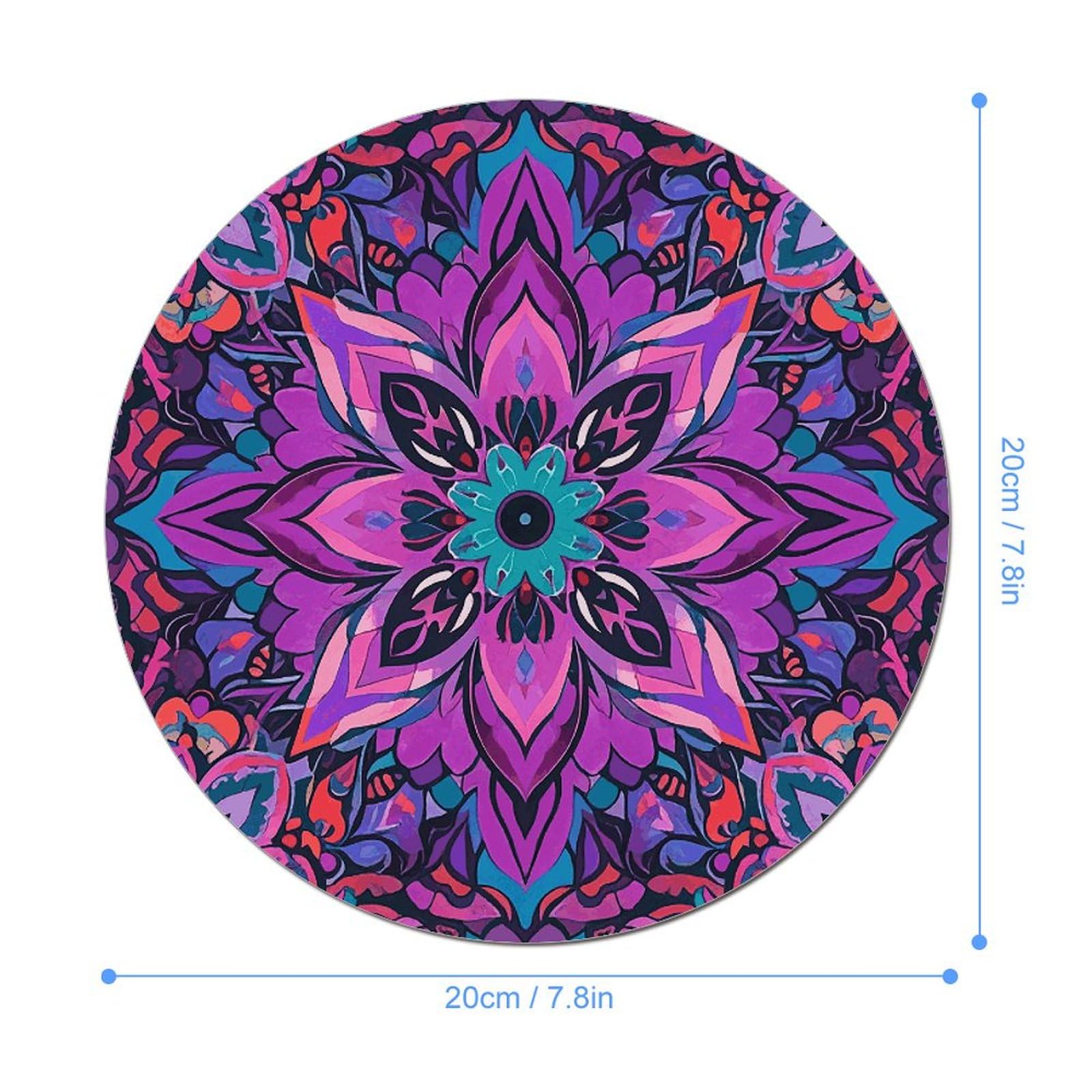 Produktbild von Mauspad Mit Mandala-Galaxie Design – Rutschfeste Gummimatte Für Gaming & Büro (24x20 Cm)