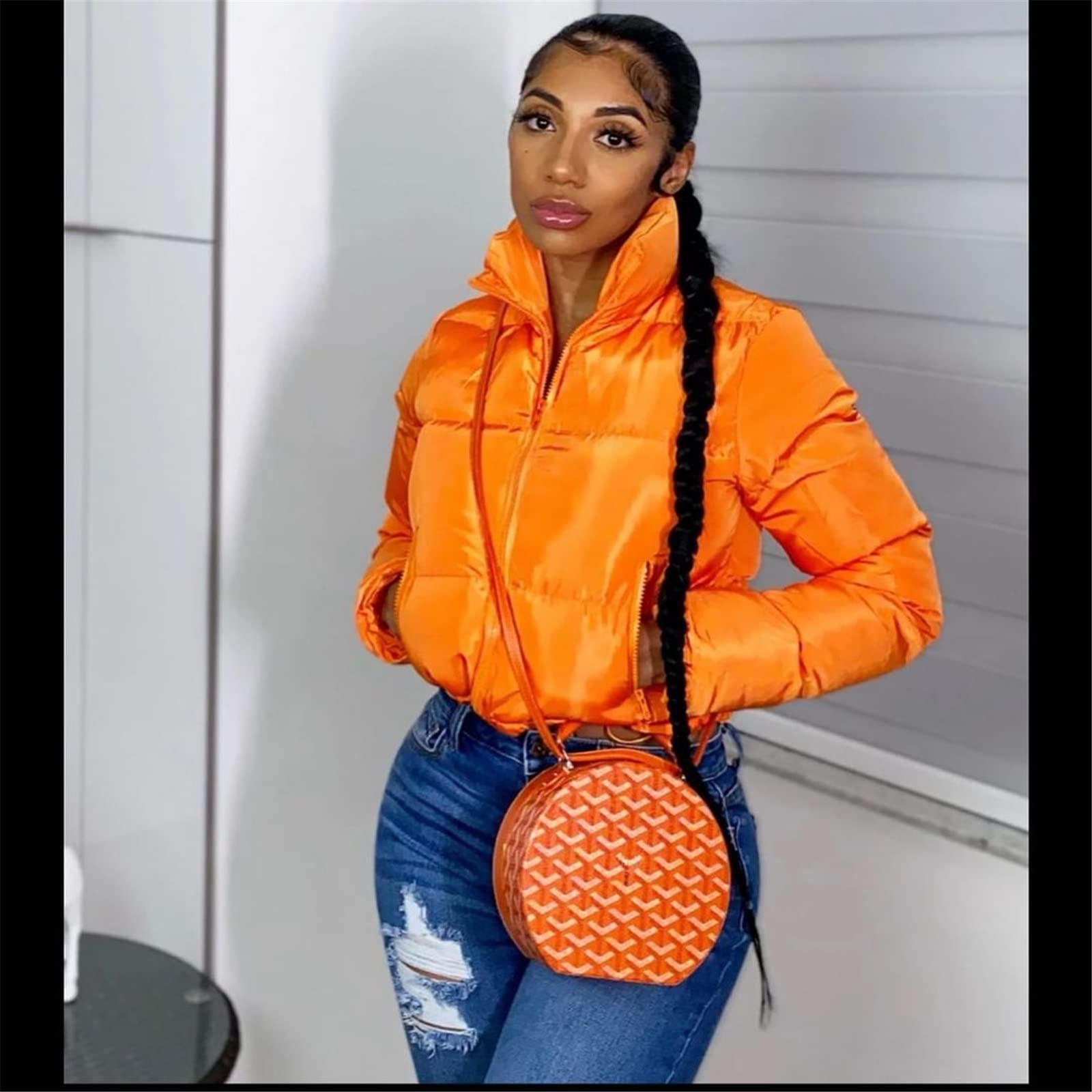 ジャケット・アウター   / short puffer down jacket Amazon.com: VMAKBUWIS Women Hooded Short Puffer Jackets