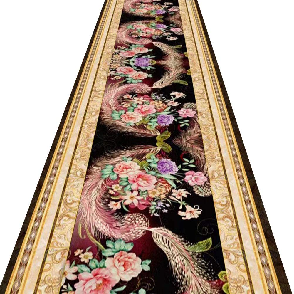 ZRUYI Tapis Couloir Tapis de Passage d'Allée Famille Antidérapant Durable 1.1x4m