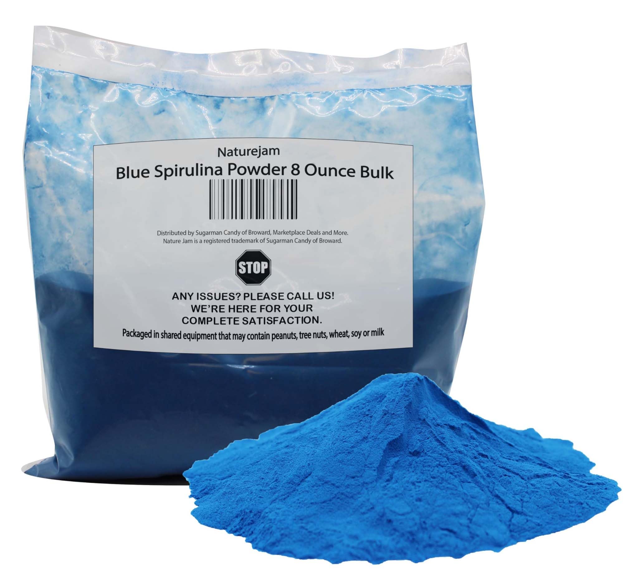 Amazon.com: Naturejam Blue Spirulina Powder 8 Ounce Bulk-Premium