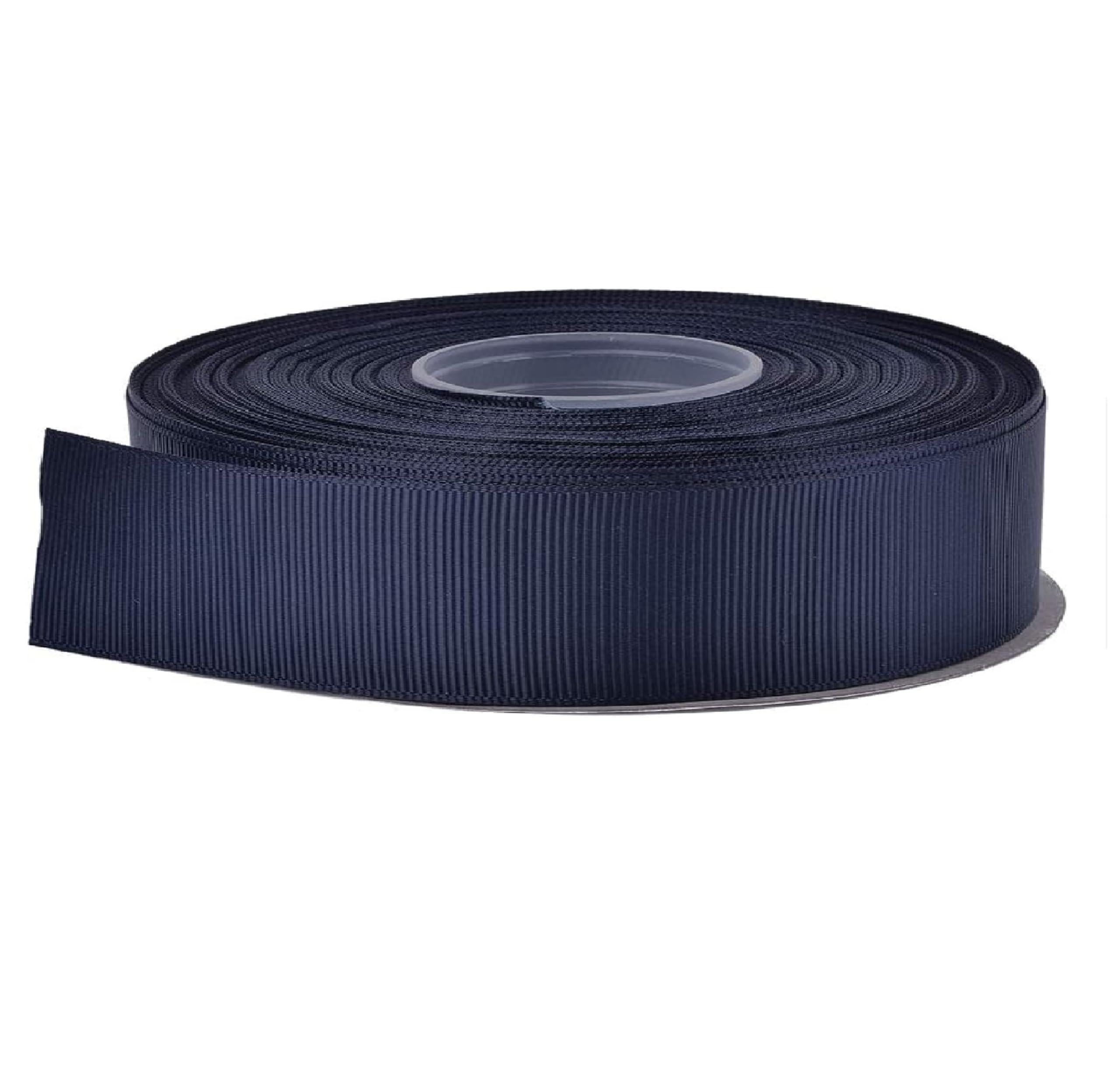 Gcs Navy Blue Grosgrain Ribbon 10Mm X 22 Metrs (Navy Blue).Gift Wrap Ribbon, Ribbons For Gift Wrapping, Christmas Ribbon, Gift Wrapping Ribbon For Crafting, Wedding Party Decor