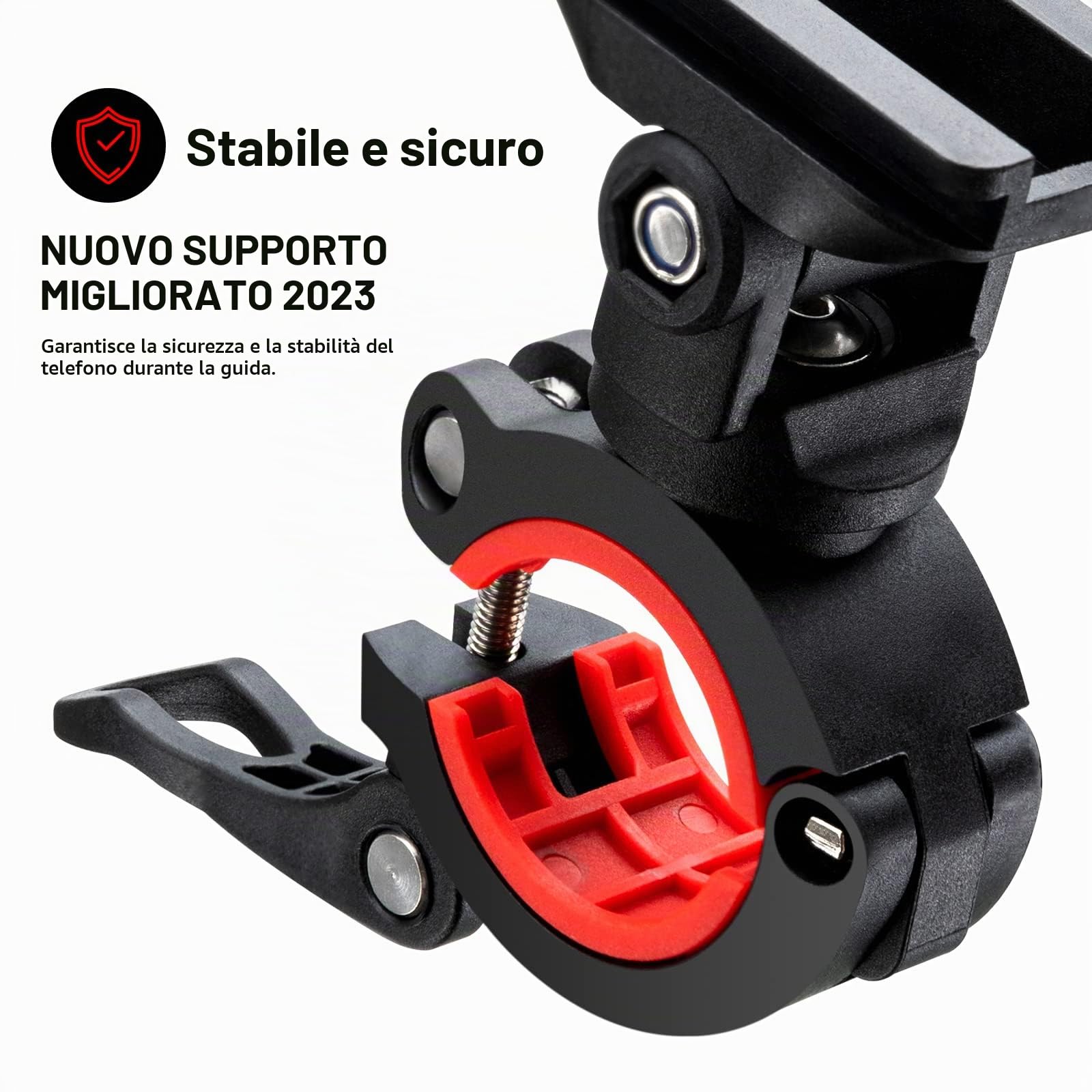ROCKBROS Borsa Bici Portacellulare Touch Screen <6.2" Tubi 1.8-2.6cm | Schermo Touch Sensibile, Regolabile per Tubi di Diverse Misure, Installazione Veloce, Compatibile con MTB, Scooter e Moto