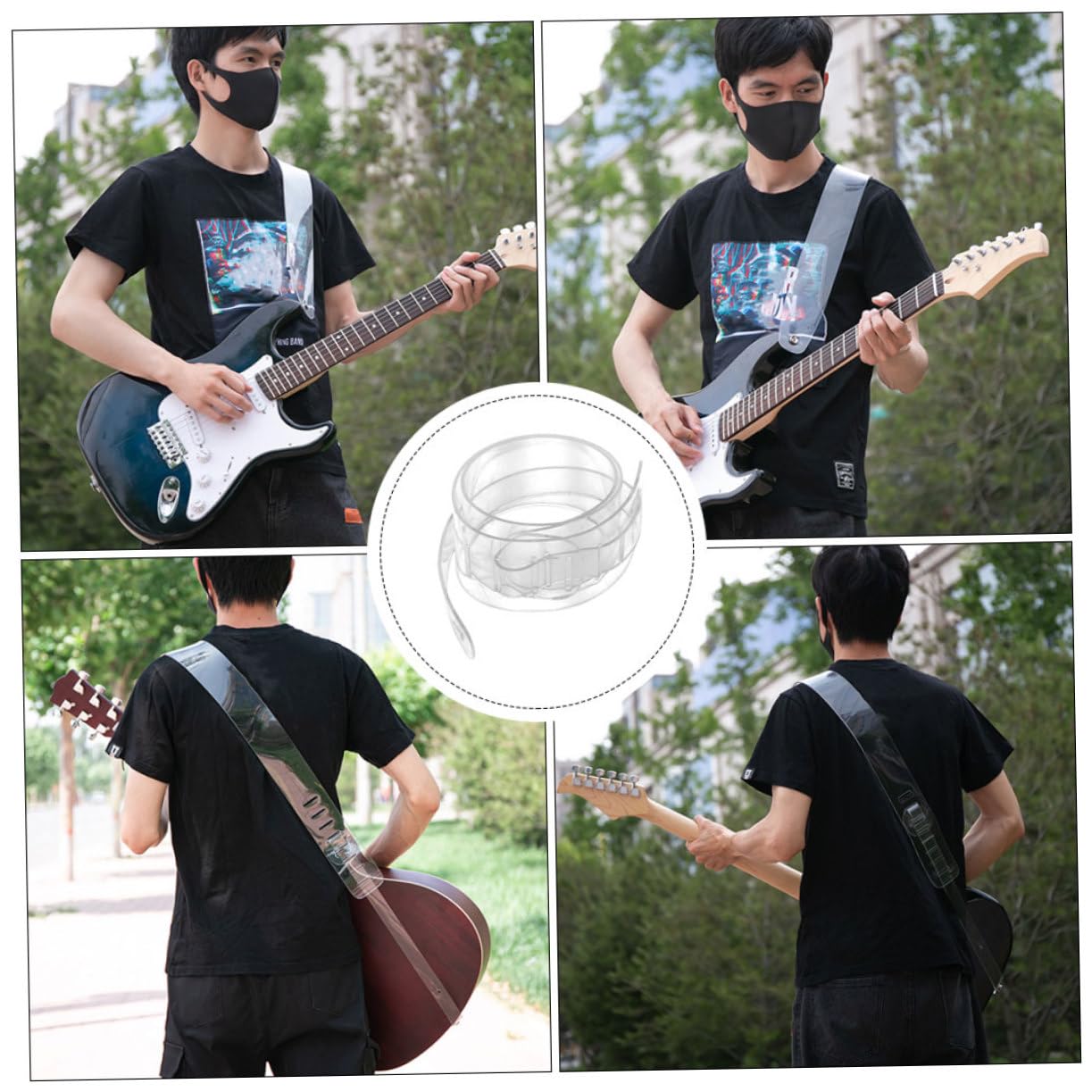 ifundom 3 Szt. Przezroczysty Do Gitary Pc Wygodny Akcesorium Muzyczne dla Gitarzystów Idealny Do Gitar Akustycznych i Elektrycznych