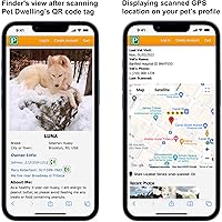 Vista 5 de Pet Dwelling Symbols NFC y QR Code - Etiqueta de identificación inteligente para perro, fácil escaneo, acceso instantáneo al perfil en línea