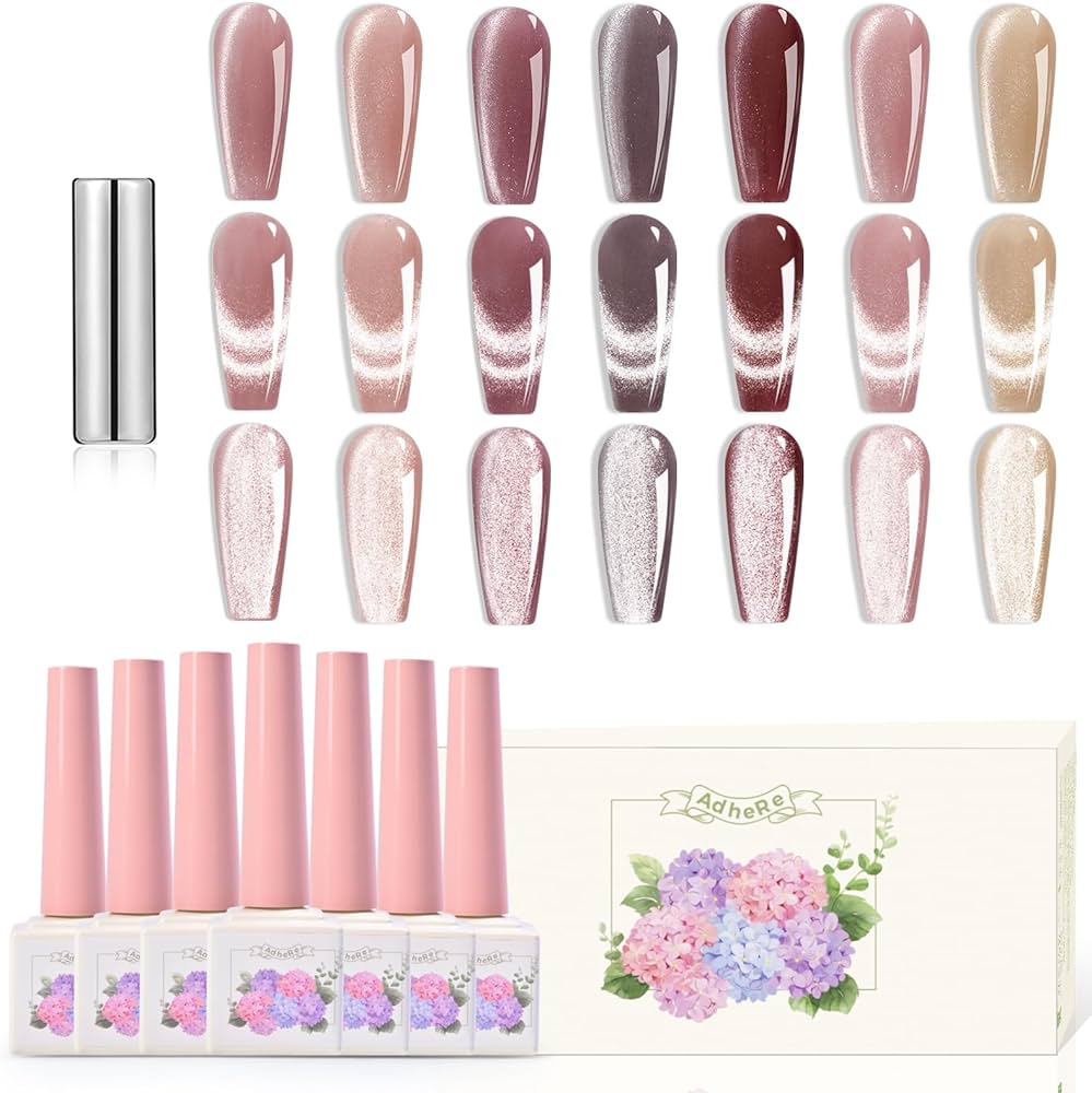 【from the nail】Over Lip Magnet Gel serie Amazon.com: ADHERE 7 Colors Cat Eye Gel Nail Polish, 12ml
