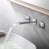 Lightinthebox Two Handle Widespread Flexble Wall Mounted Bathroom Vessel Sink Lavatory Faucet Chrome Finish Spout Bathtub Mixer Taps Bath Shower FaucetsShower System Widespread Waterfall Faucets