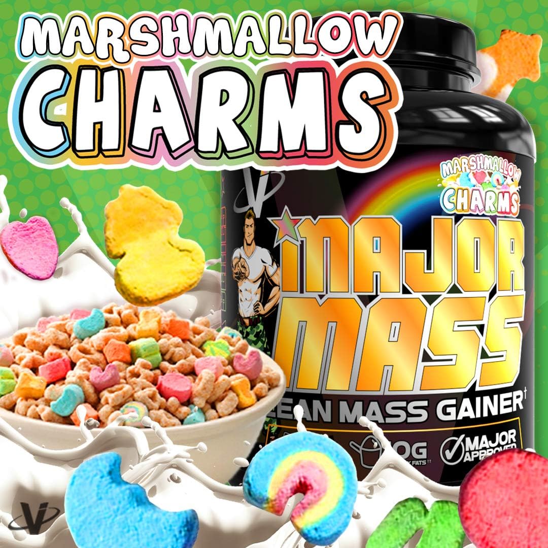 VMI Sports | Major Mass Lean Mass Gainer | Mass Gainer Protein Powder for Muscle Gain | Weight Gainer Protein Powder for Men | Weight Gainer for Women (Marshmallow Charms, 4 Pounds) : Health & Household