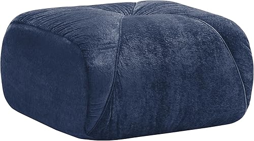 Miniatura 25 de Sofás seccionales azules para sala de estar, sofá de tela de terciopelo sin hueso en una caja, no requiere montaje, sofá modular de nube, sofá de