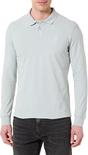 Boss Polo para Hombre, Plata 043, XL