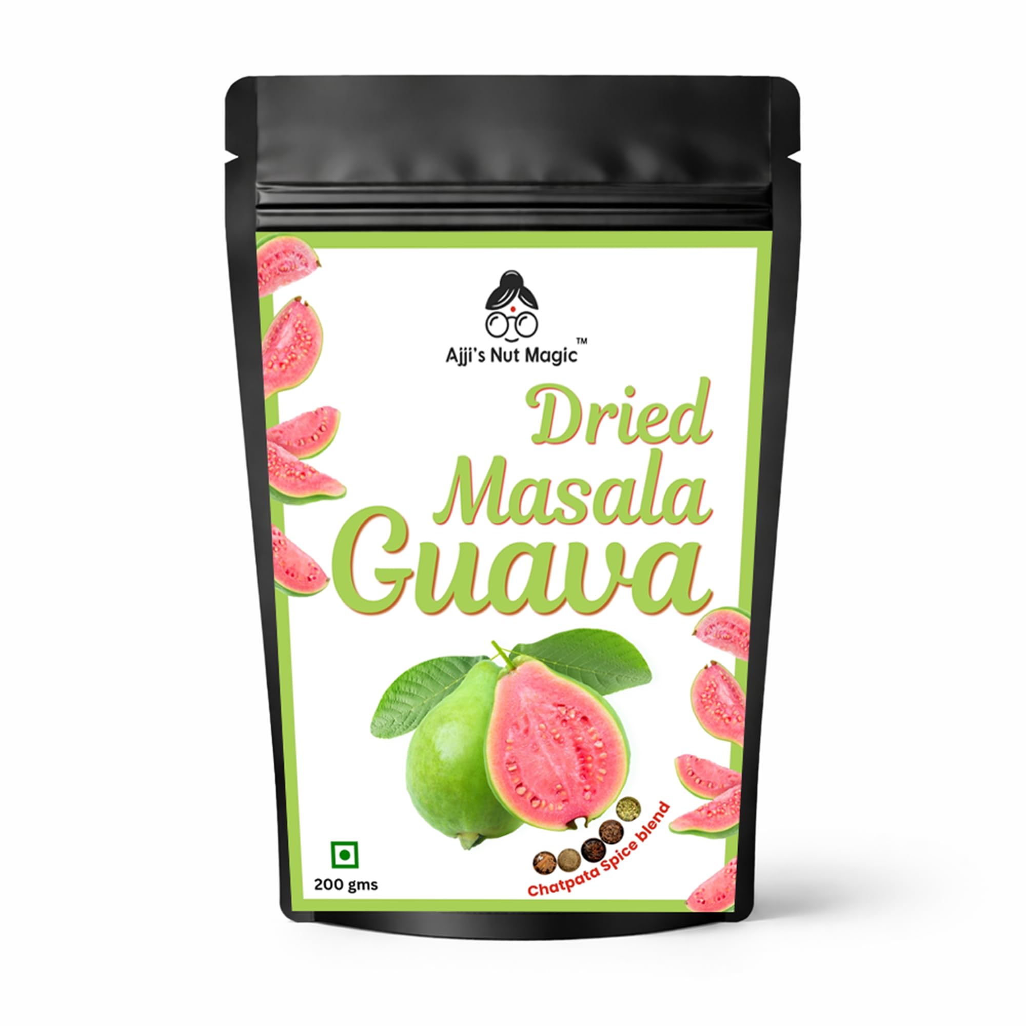 Ajji’s Nut Magic Masala Guava 400g | Chatpata Dried Guava Snacks | Sweet & Spicy Indian Masala Fruit Bites | Tangy Healthy | Travel | Party Snack | Kids & Adults | Ready to Eat (400gms)-image-11
