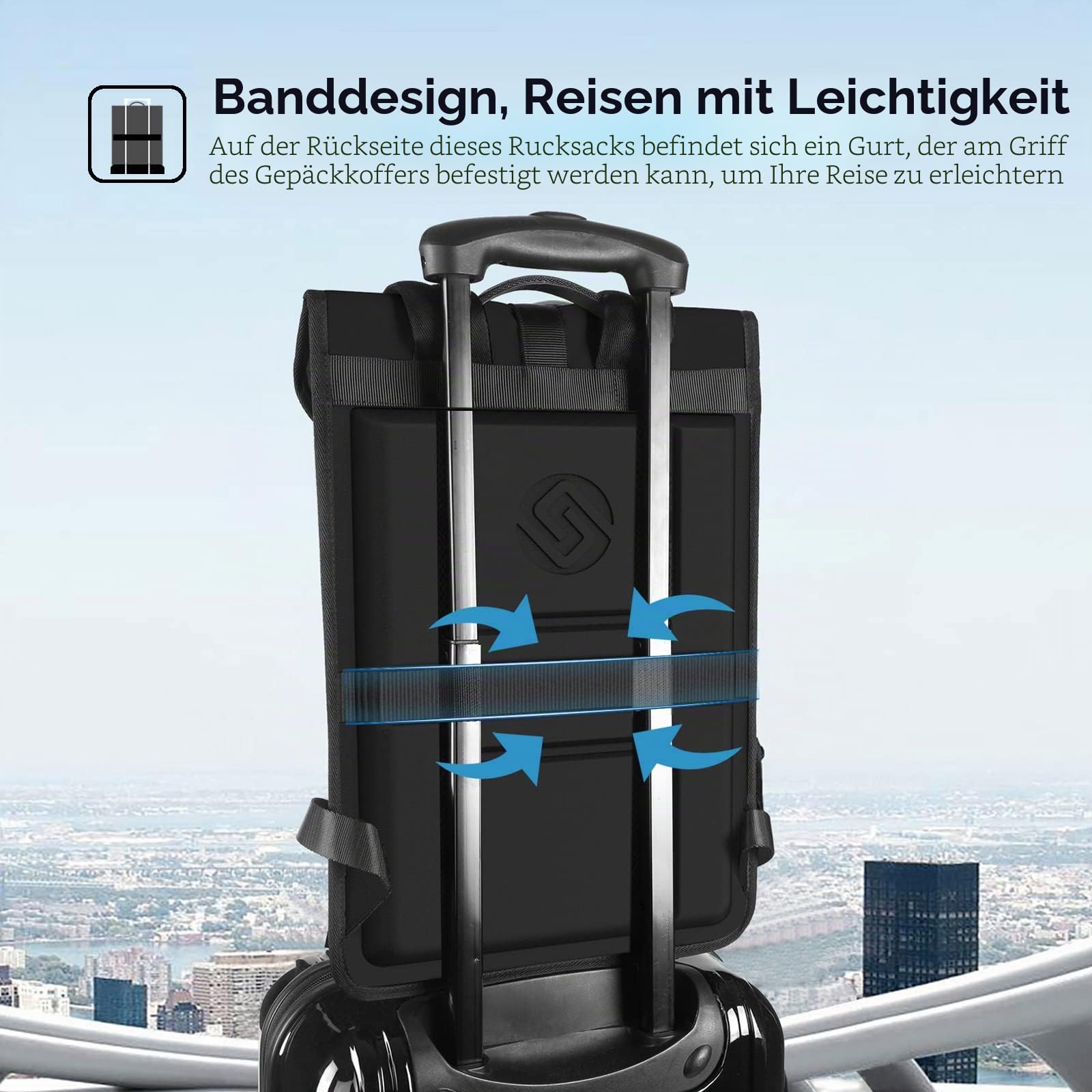 Smatree 15,6Zoll Laptop Rucksack Business, Reise Laptop Tasche Kompatibel mit 15,6-16zoll Samsung Galaxy Book3 360/Book3 pro/Book3 ultra/Book3 pro 360/Book2 Pro 360 Rucksack, Schwarz