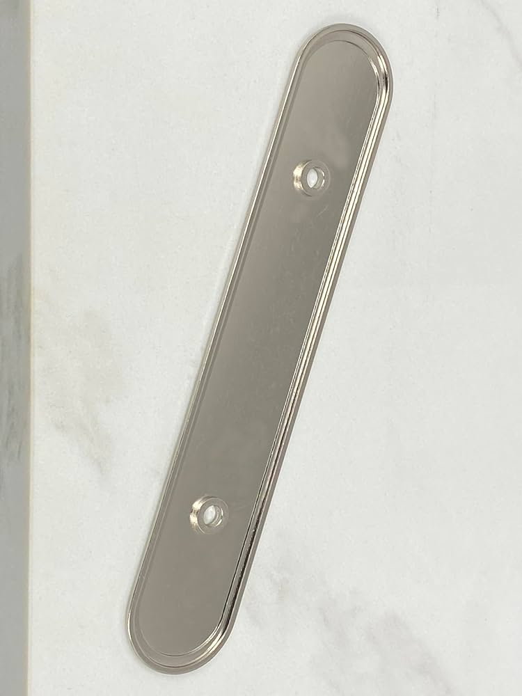 CKP Brand #300 3 in. (76mm) Oval Backplate, Brushed Nickel