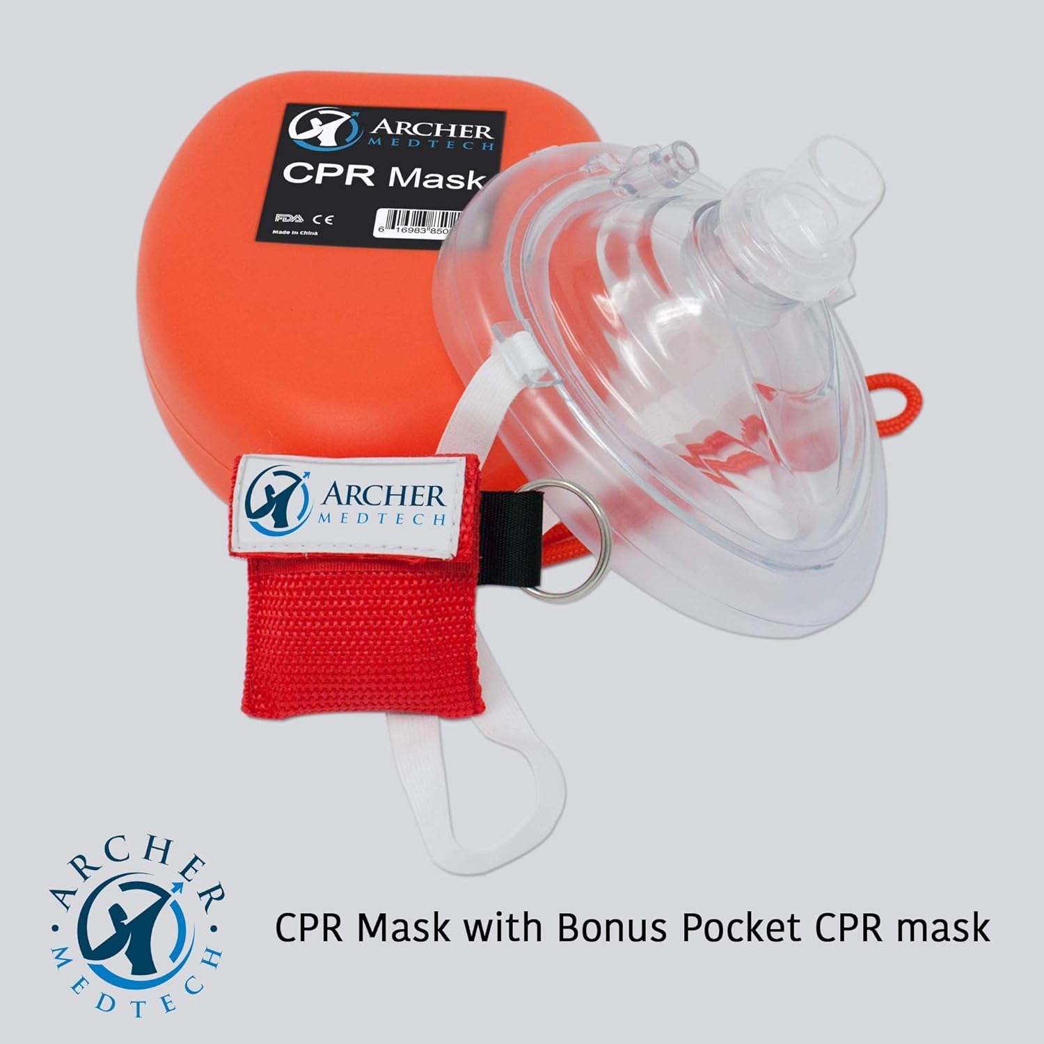 Buy CPR Face Shield Bundle. CPR Mask and 25 Pack of Pocket CPR Face
