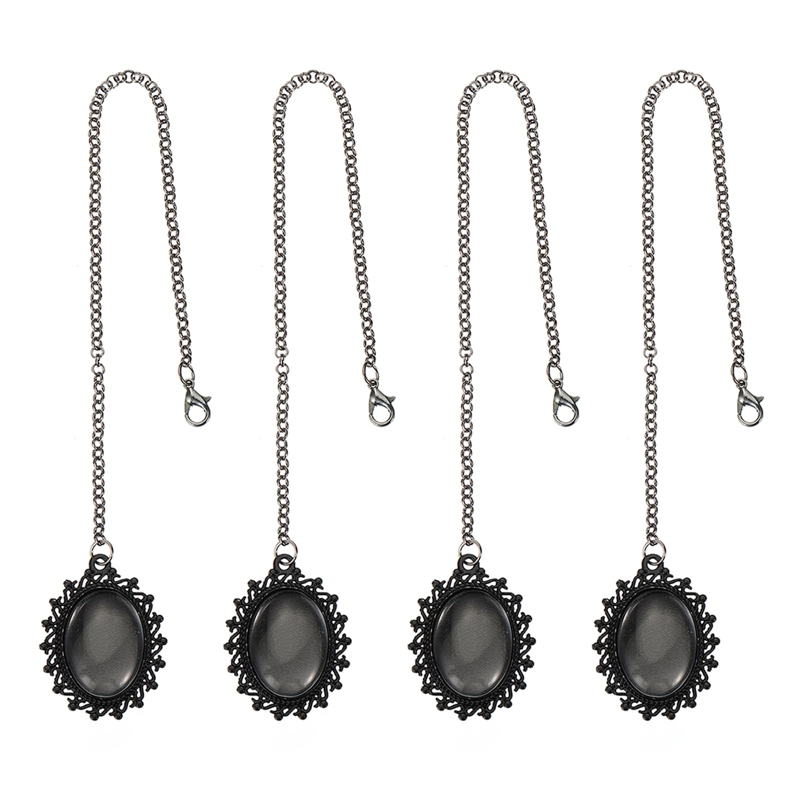 PATIKIL Graduation Cap Photo Charm, 4 Pcs Tassel Picture Charm Memorial Tassel Gift for Graduation Cap, Gown, DIY, Ceremony, Decor, Black