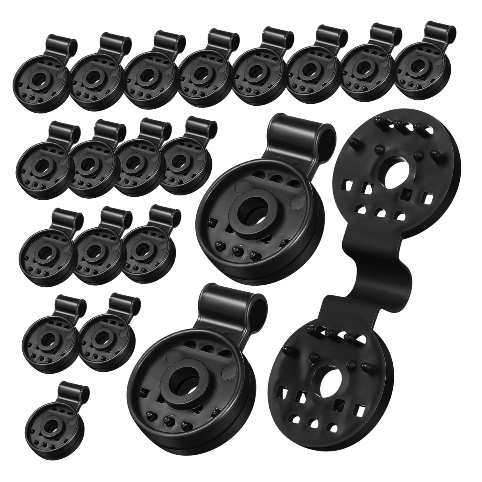 Fixation de toile d'ombrage anti vent avec 50 clips de maintien
