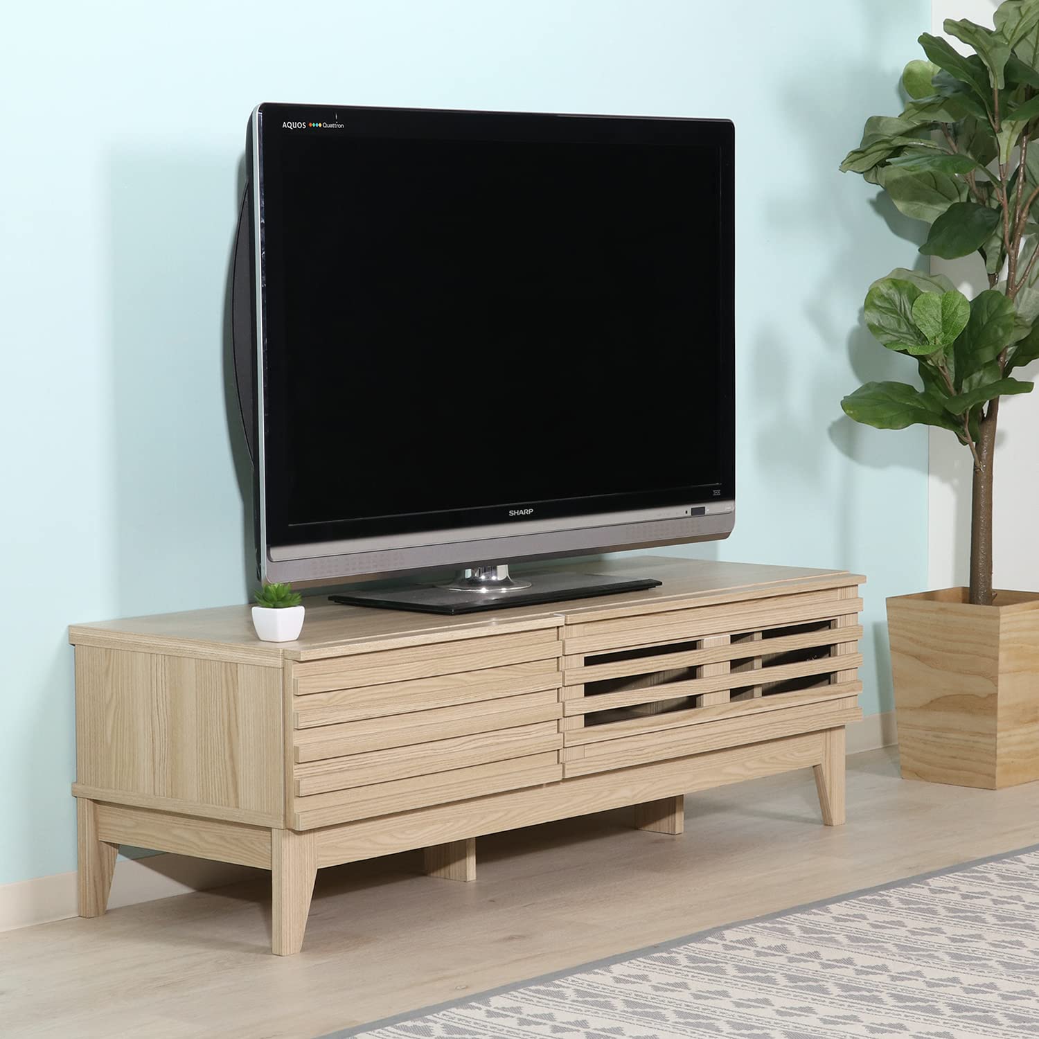 Amazon.co.jp: 不二貿易 テレビ台テレビボード 3インチ推奨 幅120×奥行