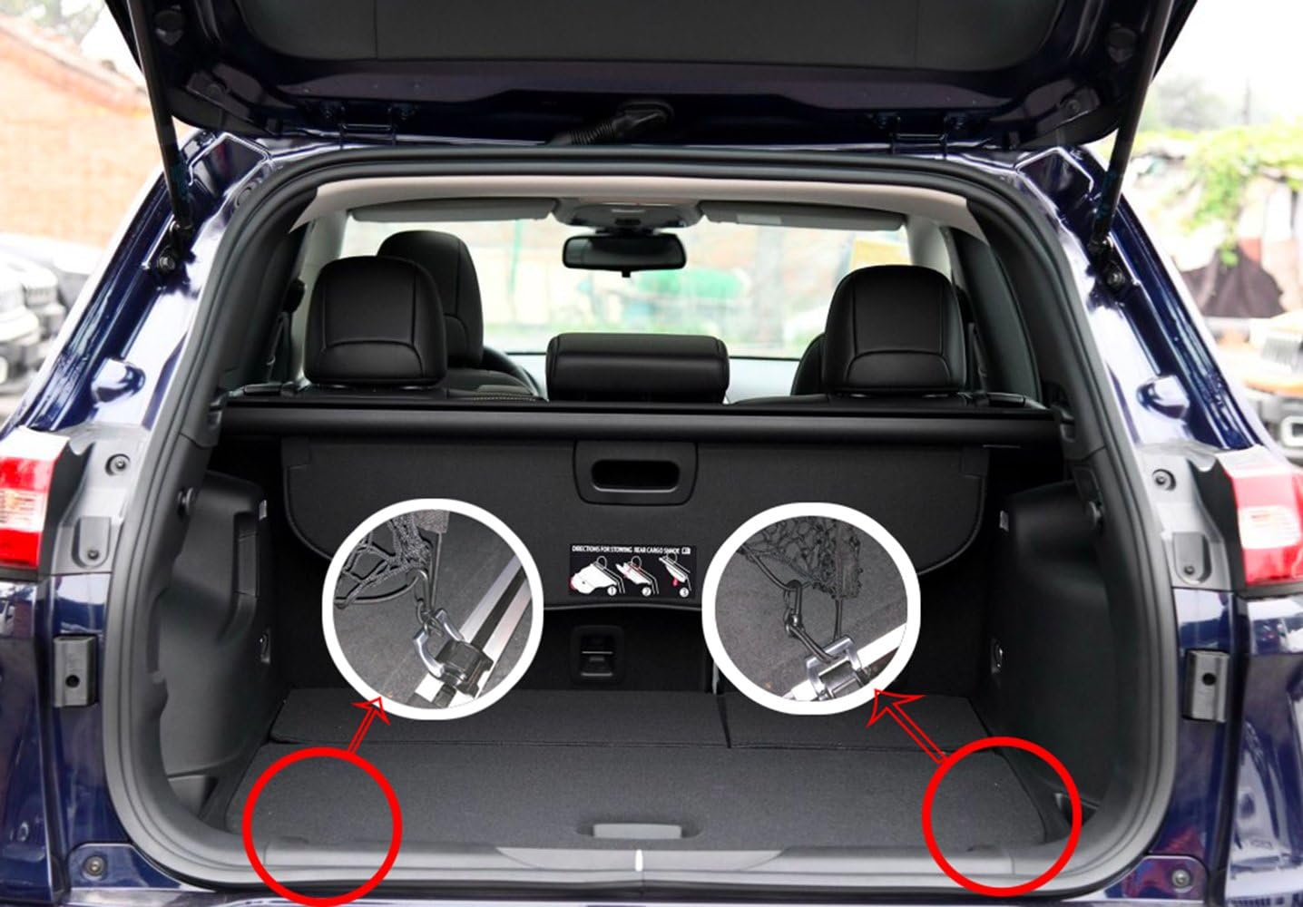 Kaungka Cargo Net Nylon Rear Trunk Compatible for 2014 2015 2016 2017 2018 2019 Jeep Cherokee