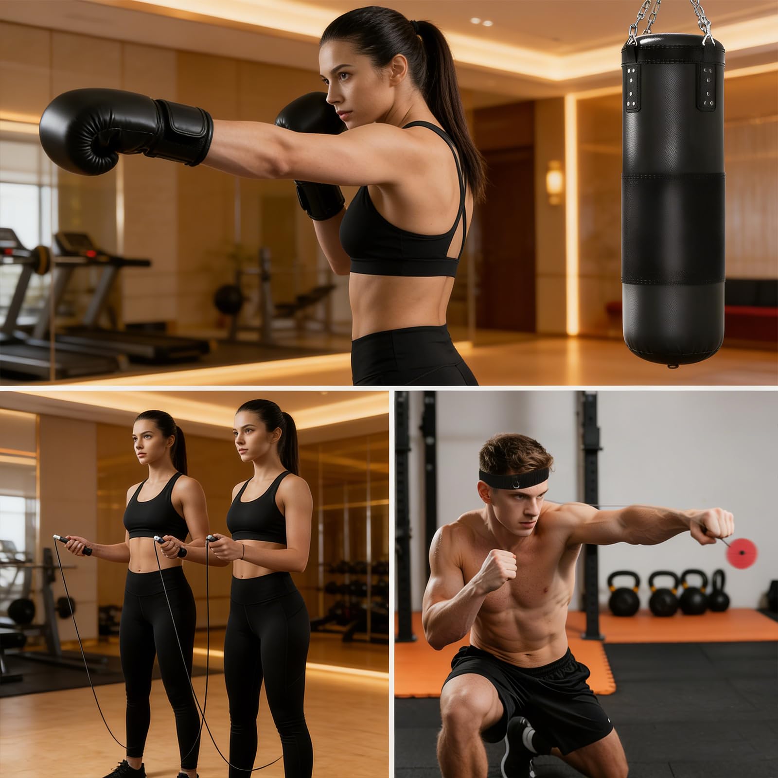 Boxsack Set für Erwachsene 120cm | Schwerer Boxsack mit 12oz Boxhandschuhen & Zubehör | Komplettes Trainingsequipment für Boxen, Kickboxen, MMA | Ideal für Heimtraining & Fitness Anfänger