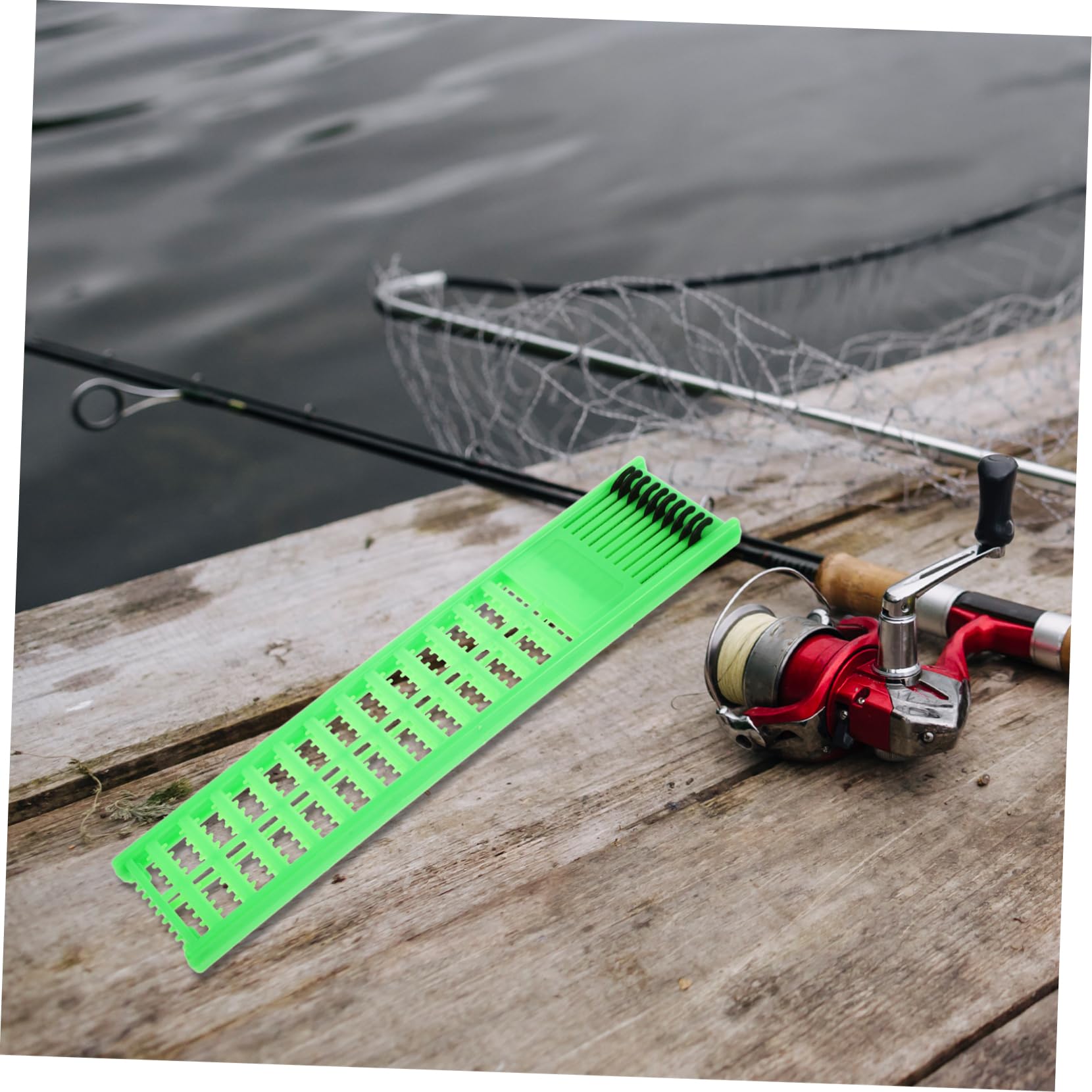 GALPADA 5pcs Fishing Line Organizer Snelled Hooks Holder Bait Keeper Hooks Fishing Supplies