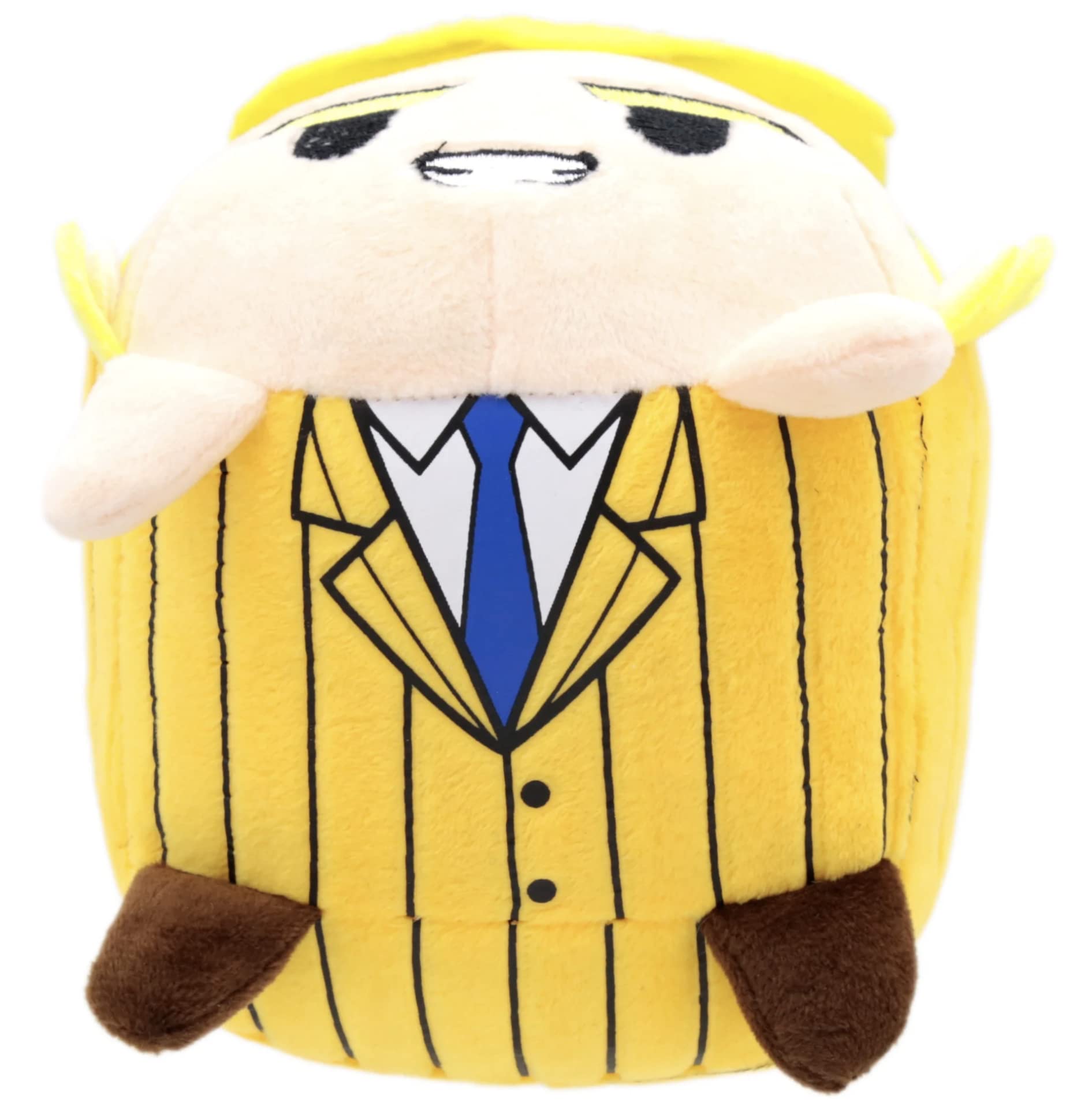 My Hero Academia All Might Pinstripe Plush - 6 Inch Stackable Mochibi Collectible - Officially Licensed Anime Toy