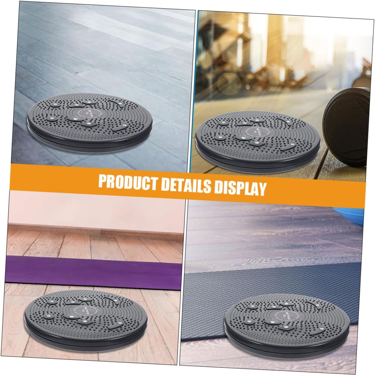 2pcs Portable Waist Twist Board for Home Fitness Core Muscle Training Slimming Aerobic Exercise Small Indoor Rotating Disc for Posture Improvement and Body Shaping