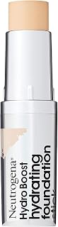 Neutrogena Hydro Boost Hydrating Foundation Stick with Hyaluronic Acid, Oil-Free & Non-Comedogenic Moisturizing Makeup for Smooth Coverage & Radiant-Looking Skin, Classic Ivory, 0.29 oz