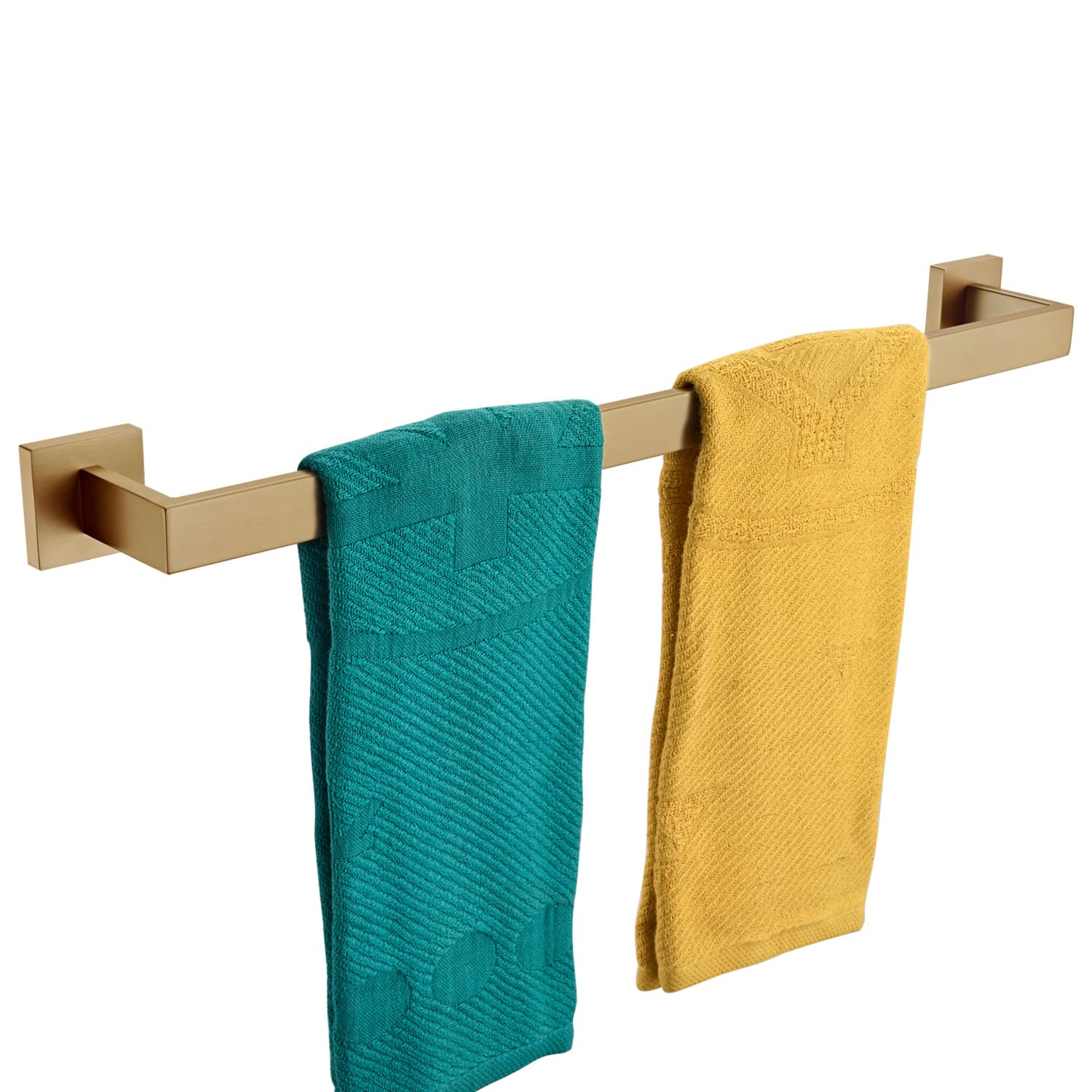 KOKOSIRI 24-Inch Towel Rack for Bathroom Kitchen Towel Bars Wall Mount SUS304 Stainless Steel Towels Holder, Champagne Bronze B4003CPG-L24