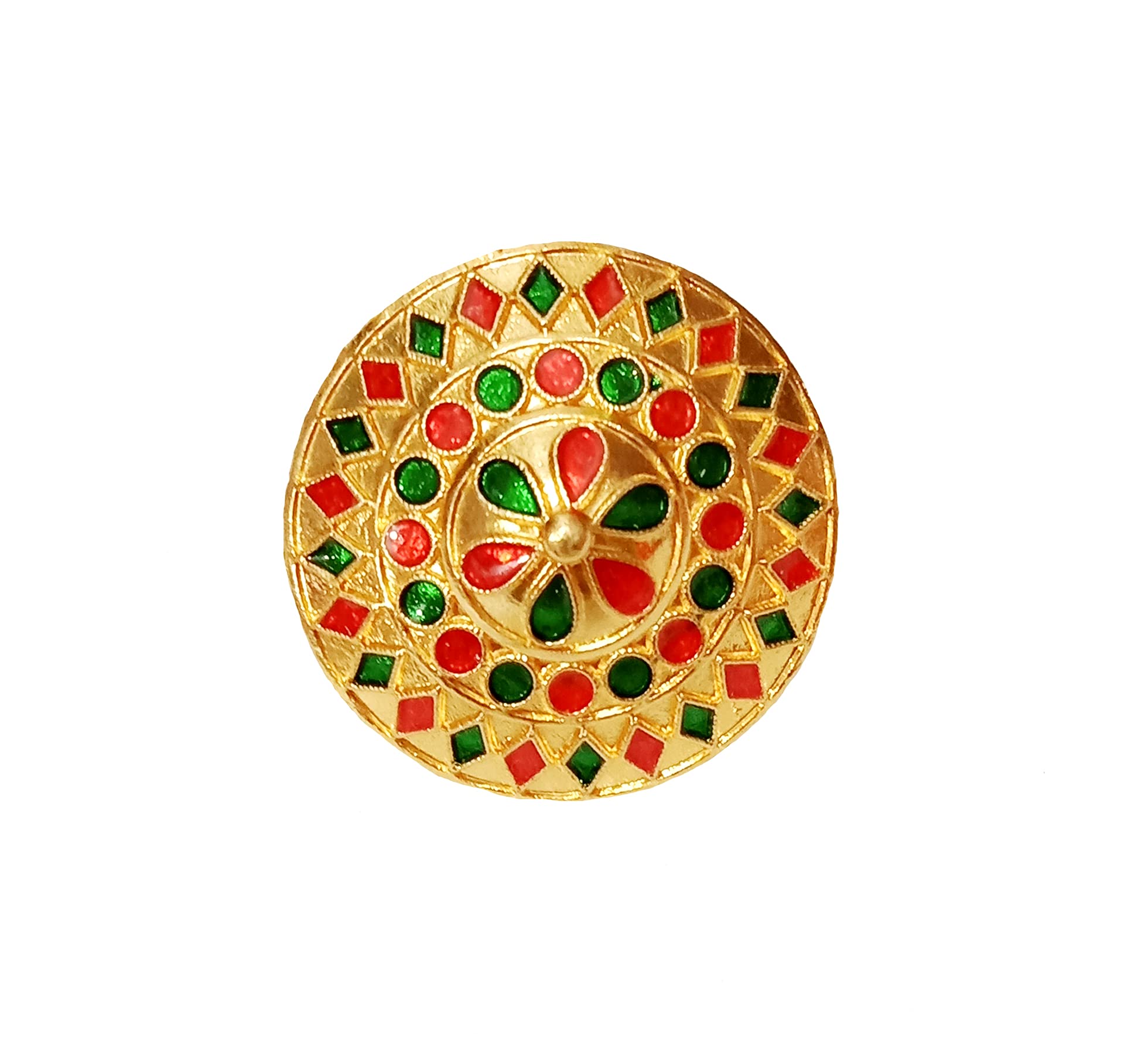 balaji gold Assamese Traditional Red Green Meenakari Japi Finger Ring For Womens, 468 - Free Size (B093Y2SZ5C) Amazon Price History, Amazon Price Tracker