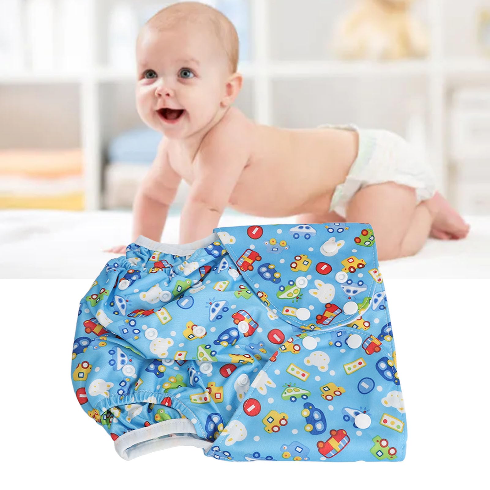 Pañales Reutilizables, Pañales De Bolsillo De Tela Para Bebés Pañales De Bolsillo De Tela Lavables Reutilizables Pañales A Prueba De Fugas Para Niños De 6 A 10 Años(H06)
