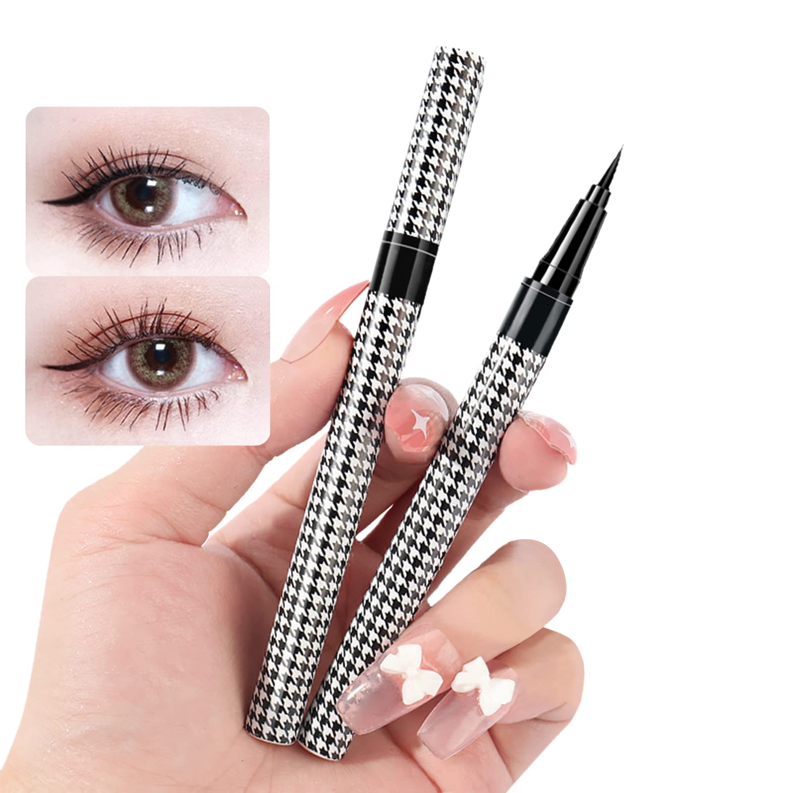 NOVOLANLiquid Eyeliner Eye Liner Long Lasting Eye Pencil Matte Liquid, Ultra-fine liquid eyeliner, Waterproof and Sweat-proof, No Smudge, Not Easy to Fade, Long-lasting and Quick-drying (black)