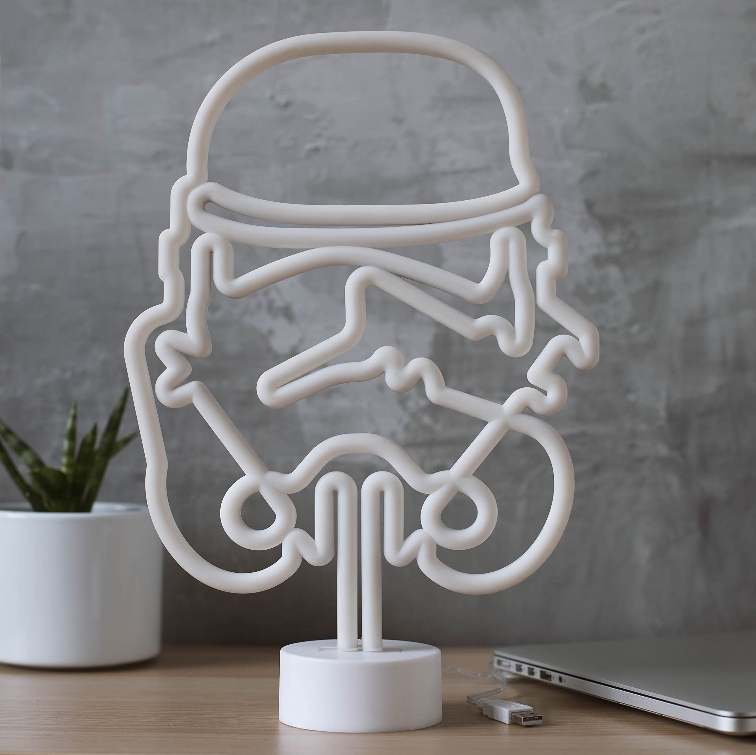 Original Stormtrooper Neon Tube Light LED Schild, weiß STMTRPTL