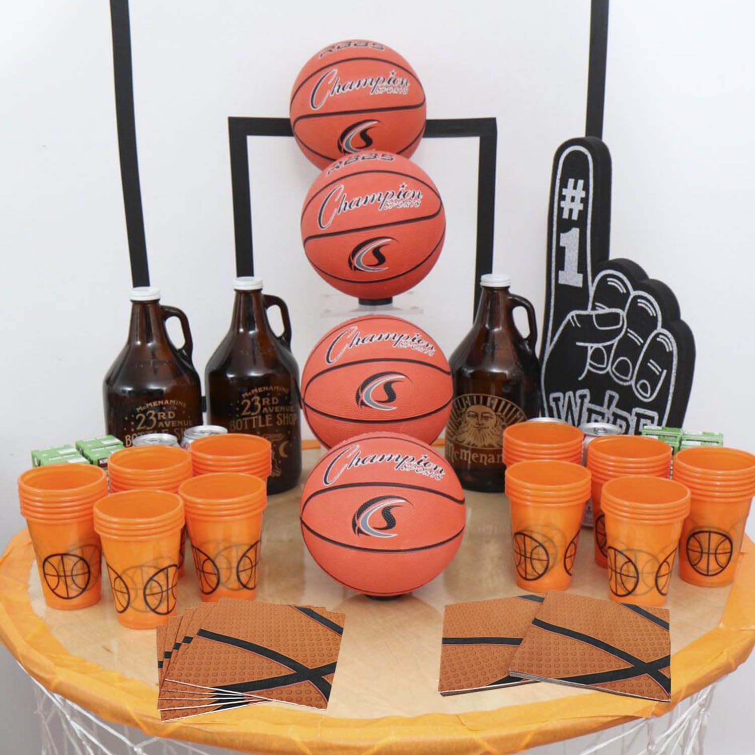 100 Tovaglioli Di Carta A Tema Basket - Per Feste, Compleanni E Eventi Sportivi - Foto 10