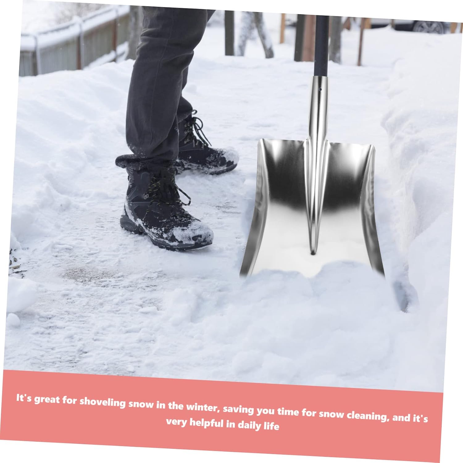 Stainless Steel Snow Shovel Barbecue Tools Folding Tool Cleaning Tool Foldable Snow Shovel Shovel Transfer Shovel Refuse Shovels Cleaning Spade Supplies Garbage Spades